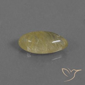 3.58克拉天然金红石石英，榄尖形，透明