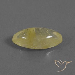 5.01克拉天然金红石石英，榄尖形，透明