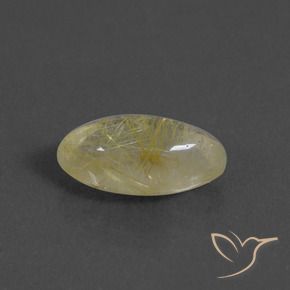 3.97克拉天然金红石石英，榄尖形，透明