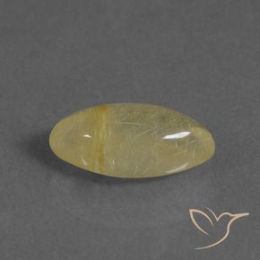 3.35克拉天然金红石石英，榄尖形，透明