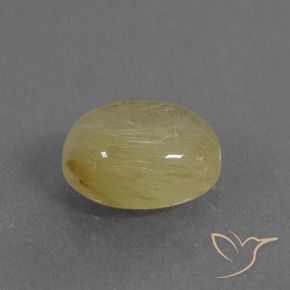 2.92克拉天然金红石石英，椭圆形，透明