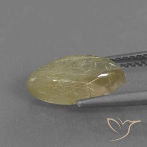 2.35克拉天然金红石石英，榄尖形，透明