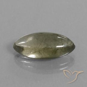 7.80克拉天然金红石石英，榄尖形，透明