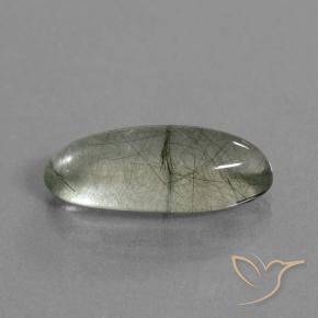 8.76克拉天然金红石石英，榄尖形，透明