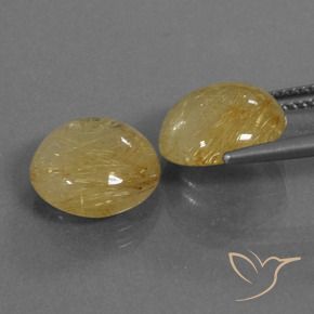 8.46克拉天然金红石石英，圆形的，透明