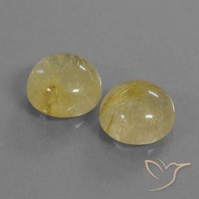 10.70克拉天然金红石石英，圆形的，透明