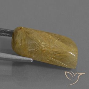 9.81克拉天然金红石石英，花式切割，不透明