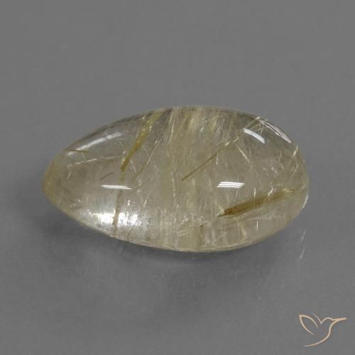 12.10克拉天然金红石石英，花式切割，透明