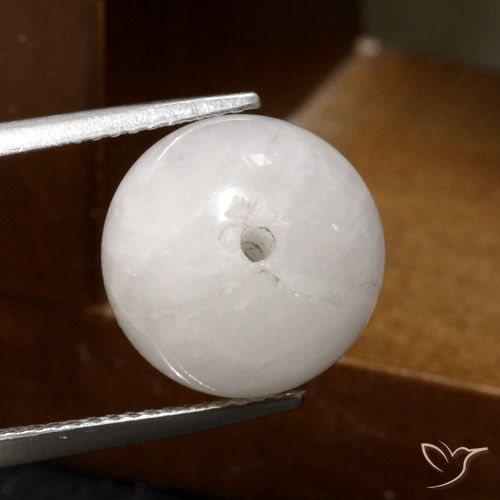 12.72ct 天然 灰白色 金红石石英, 球形, 半透明