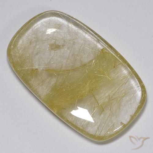 74.88ct 天然 土黄色 金红石石英, 软垫, 半透明