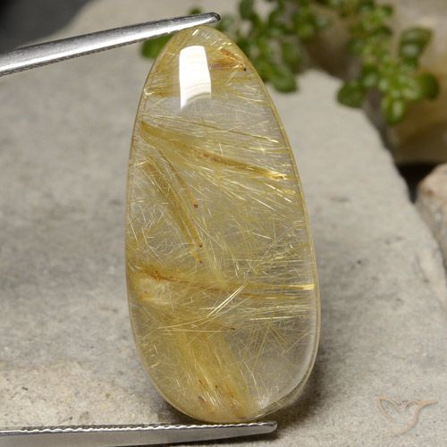 22.57ct 天然 托斯卡纳黄 金红石石英, 梨形, 半透明