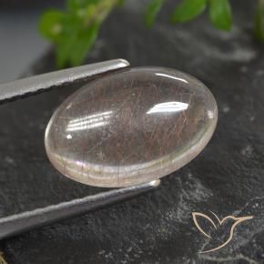 2.89克拉天然金红石石英，椭圆形，透明