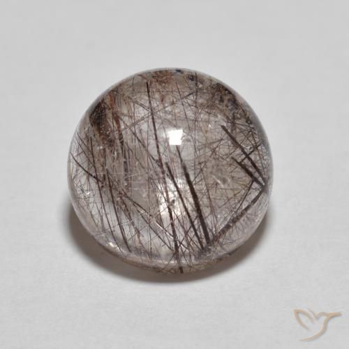 3.25ct 天然 淡棕色 金红石石英, 圆形的, 透明