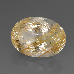22.60克拉天然黄色金红石托帕石，透明，19.3×13.9毫米，透明/半透明