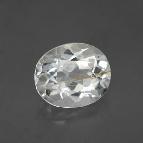 4.63克拉天然黄色金红石托帕石，椭圆形切割，11×9.1毫米，透明