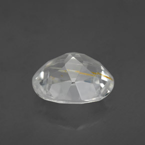 4.63克拉天然黄色金红石托帕石，椭圆形切割，11×9.1毫米，透明