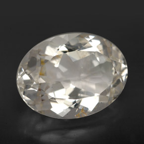 11.24克拉天然黄金色金红石托帕石，椭圆形切割，15.8×12毫米，透明