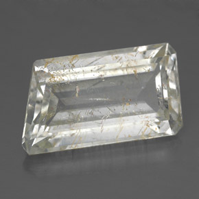 12.42克拉天然黄金色金红石托帕石，异形，17.8×10.1毫米，透明