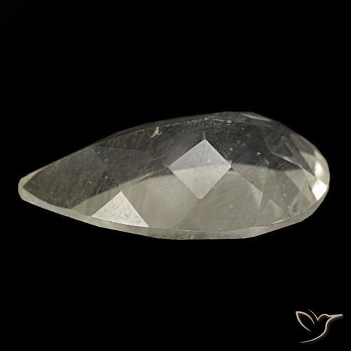 9.15克拉天然黄色金红石托帕石，梨形，18.5×10.8毫米，透明