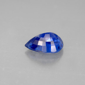 1.59克拉天然蓝宝石，梨形，8.1×6.4毫米，VS-SI