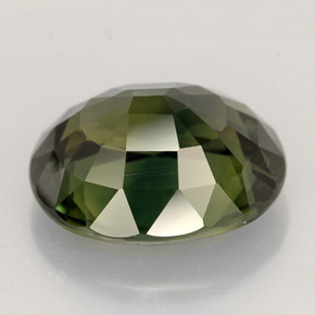 4.55克拉天然绿色蓝宝石，椭圆形切割，10.8×9.1毫米，VS-SI