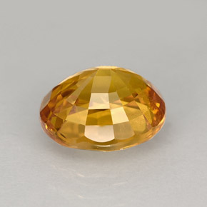 2.49克拉天然黄色蓝宝石，椭圆形切割，8.3×7.1毫米，VS-SI