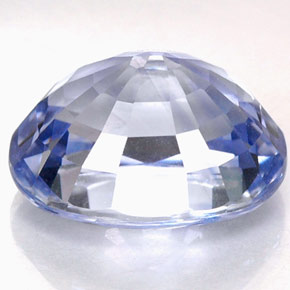 4.76克拉天然蓝宝石，椭圆形切割，10.5×8.2毫米，IF