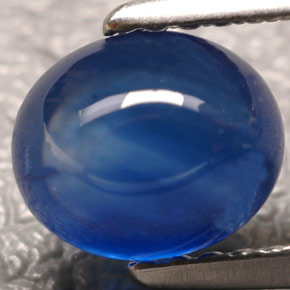 1.90克拉天然蓝宝石，透明，7.3×6.1毫米，透明/半透明