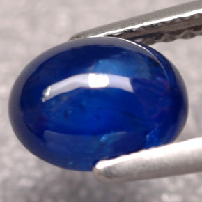 1.83克拉天然蓝宝石，透明，7.8×6.1毫米，透明/半透明