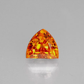 0.98克拉天然橙色蓝宝石，异形，5.6×5.1毫米，VS