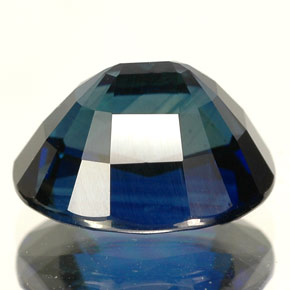 5.09克拉天然蓝宝石，椭圆形切割，10.6×8.7毫米，IF