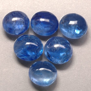 天然蓝宝石，透明，6.7×5.9毫米，透明/半透明