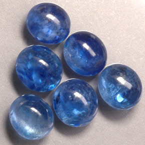天然蓝宝石，透明，6.7×5.9毫米，透明/半透明
