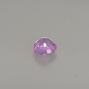0.52克拉天然紫罗兰色蓝宝石，圆形切割，4.57毫米，VS