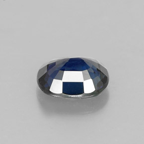 0.85克拉天然蓝宝石，椭圆形切割，6.1×5.3毫米，VS