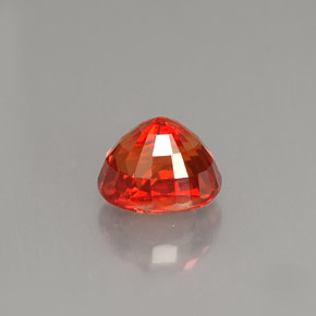 1.10克拉天然橙色蓝宝石，椭圆形切割，5.8×4.7毫米，VS-SI