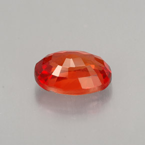1.07克拉天然橙色蓝宝石，椭圆形切割，6.9×4.7毫米，VS