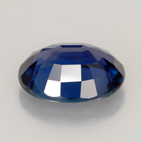 4.06克拉天然蓝宝石，椭圆形切割，10.7×8.8毫米，VVS