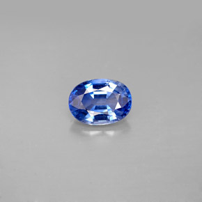 1.15克拉天然蓝宝石，椭圆形切割，7.3×5.2毫米，VS