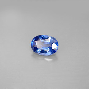 1.15克拉天然蓝宝石，椭圆形切割，7.3×5.2毫米，VS