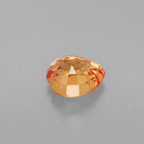 1.35克拉天然橙色蓝宝石，心形，6.6×6.1毫米，VVS-VS