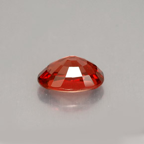 0.92克拉天然橙色蓝宝石，椭圆形切割，6.9×4.6毫米，VVS-VS