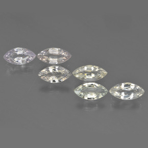 2.79天然多色蓝宝石，马眼形，7.4×3.6毫米，VVS-VS