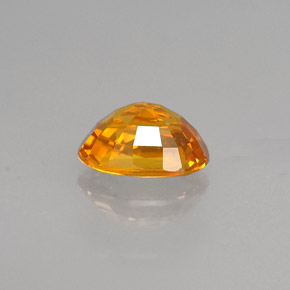 1.52克拉天然黄色蓝宝石，椭圆形切割，7.6×5.5毫米，VVS-VS