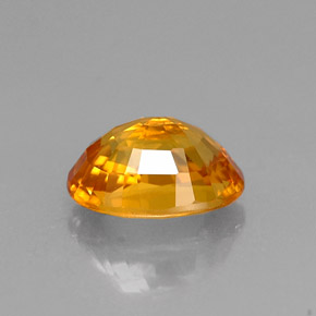 1.33克拉天然黄色蓝宝石，椭圆形切割，7.5×5.2毫米，VVS-VS