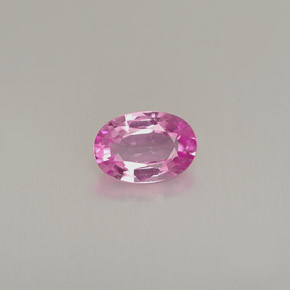 0.54克拉天然粉色蓝宝石，椭圆形切割，5.9×4.1毫米，VVS