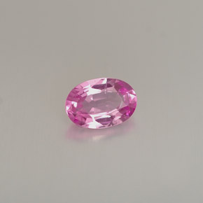0.54克拉天然粉色蓝宝石，椭圆形切割，5.9×4.1毫米，VVS