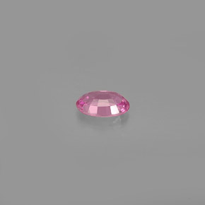 0.58克拉天然粉色蓝宝石，椭圆形切割，6×4.1毫米，VVS-VS