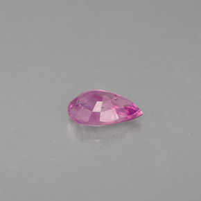 0.46克拉天然粉色蓝宝石，梨形，6×4毫米，VS-SI