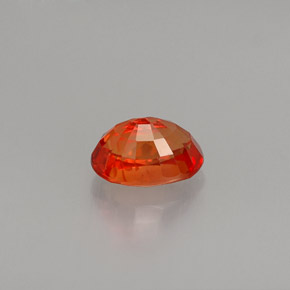 1.09克拉天然橙色蓝宝石，椭圆形切割，6.7×4.7毫米，VS